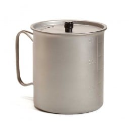 Vargo Ti-Lite 750 Mug Titan Topf mit aufgesetztem Deckel