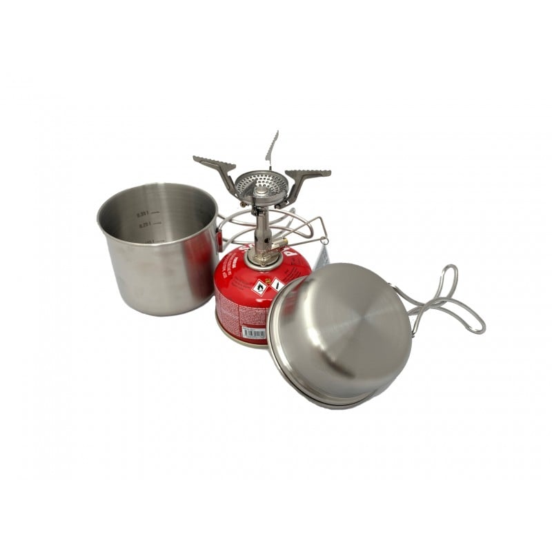 Edelstahl Kochset Spar-Bundle aufgebaut Edelstahl Kochset Spar-Bundle aufgebaut