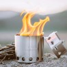 Solo Stove Lite Holzofen mit Topfstand daneben
