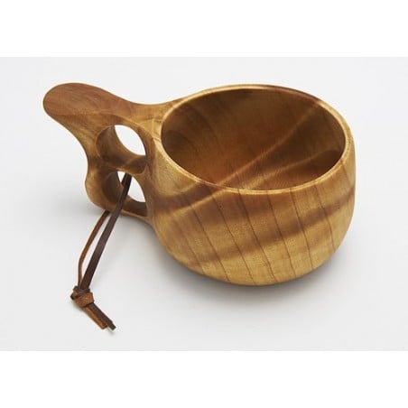 Casström Kuksa 2dl - handgefertigte Holztasse aus Skandinavien mit ca. 200 ml Fassungsvermögen