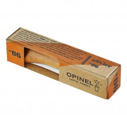 Opinel Taschenmesser Olivenholz rostfrei No 6 verpackt