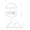 Lightwave S10 Sigma Einwandzelt - Abmessungen