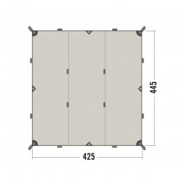 Tatonka Tarp 1 TC Sonnensegel Abmessungen