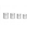 Keith Titanium Doublewall Mug Set einzelne Mugs nebeneinander mit geschlossenen Deckel