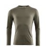 Aclima Lightwool Undershirt Long Sleeve - Vorderseite in Oliv