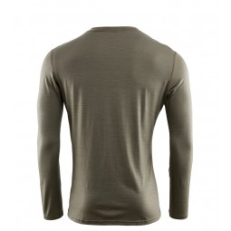 Aclima Lightwool Undershirt Long Sleeve - Rückseite in Oliv