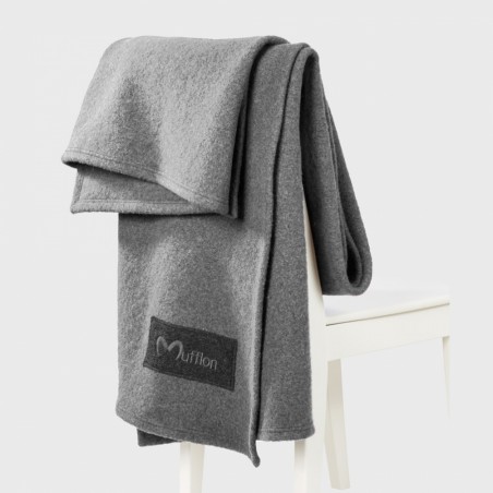 Mufflon Plaid II Wolldecke S08 Grau Mufflon Plaid II Wolldecke S08 Grau