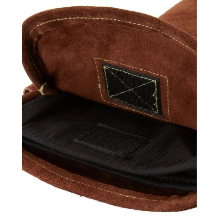 Snow Peak Fire Side Gloves Detailansicht Befestigungsklett für Innen- und Außenhandschuh