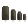 Savotta Rolltop Stuffsack Mesh green alle Größen nebeneinander im Vergleich
