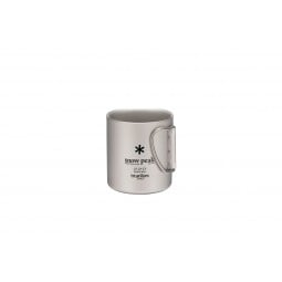 Snow Peak Ti-Double Wall 220 Mug mit eingeklappten Griffen