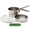 Cook Set Large Ansicht mit befestigter Griffzange und Kelly Kettle Logo