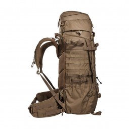 Tasmanian Tiger Mil OPS Pack 80+24 Coyote Brown Seitenansicht ohne die mitgelieferten Taschen