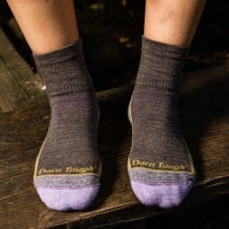 Darn Tough Hiker 1/4 Socke Damen Ansicht von oben