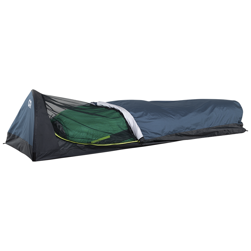 Alpine AscentShell Bivy mit geöffnetem Außenmaterial