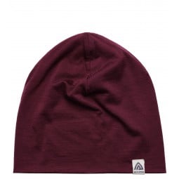 Aclima Lightwool Relaxed Beanie Zinfandel flache Ansicht