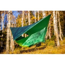 Ticket to the Moon Lightest Hammock Bundle zusammen aufgebaut