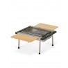 Iron Grill Table (nicht enthalten) mit zwei Bamboo Side Tables Large