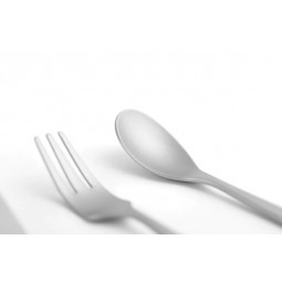 Titanium Cutlery Set Small Detailansicht Teelöffel und Kuchengabel