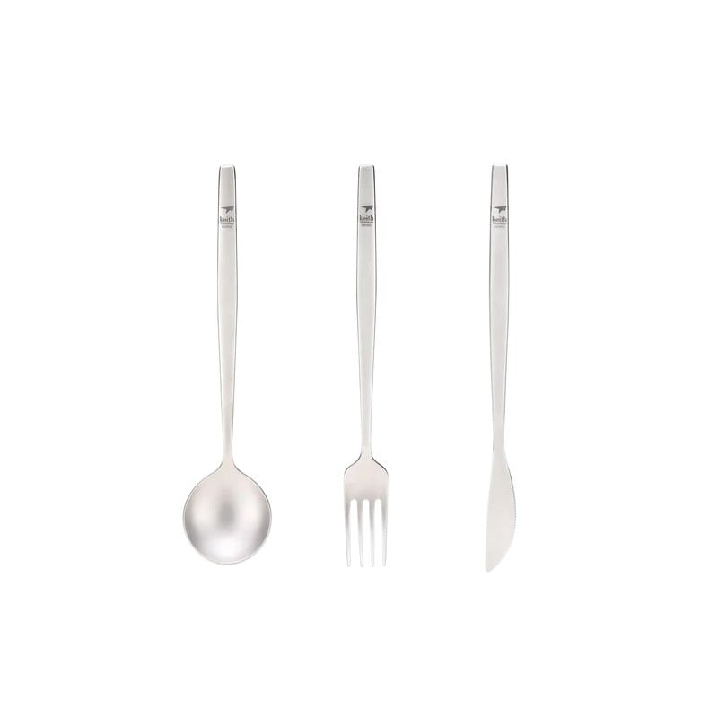 Titanium Cutlery Set Long