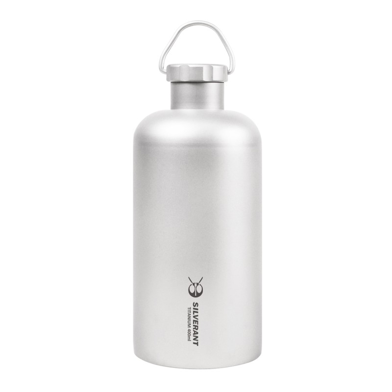 Titanium Water Bottle Clip Top 400 ml