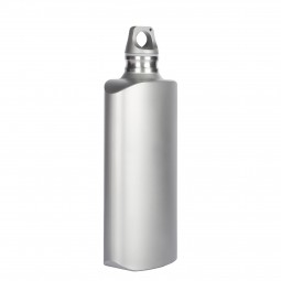 Titanium Water Bottle Slim 800 ml schräg seitlich