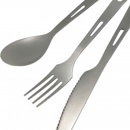 SilverAnt Titanium Cutlery Set 3 Piece Detailaufnahme der Vorderseiten