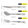 SilverAnt Titanium Cutlery Set 3 Piece Abmessungen und Gewicht