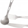 Titanium Cutlery Set 3 Piece von oben betrachtet