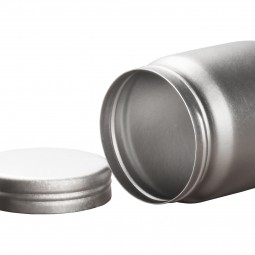 SilverAnt Titanium Tea Tin Case mit Deckel daneben