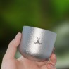 SilverAnt Titanium 125 ml Tea Cup mit kristallisierter Oberfläche