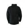 Lodenfleecejacke Kragenhuber Schwarz Rückansicht