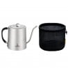 Titanium Pour Over Kettle Braided Handle mit Packsack