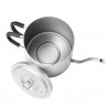 Blick in den Titanium Pour Over Kettle Braided Handle hinein