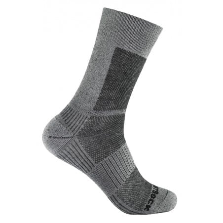 Wrightsock Merino Coolmesh II Crew Socke Grey Smoke zweilagige Wandersocken
