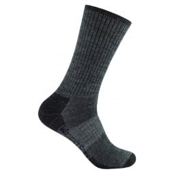 Wrightsock Merino Stride Crew Grau doppellagige Wandersocken
