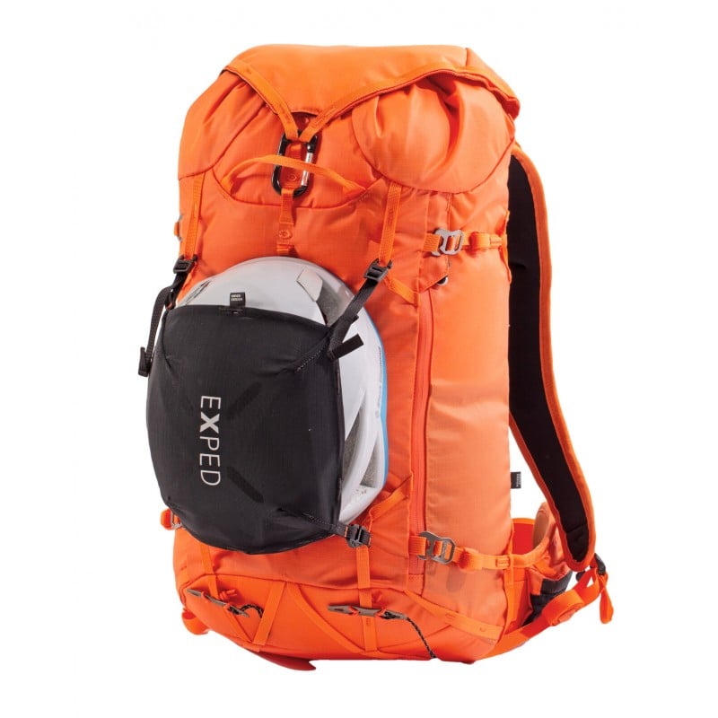 Mesh Helmet Holder an Rucksack montiert (nicht enthalten!) Mesh Helmet Holder an Rucksack montiert (nicht enthalten!)