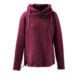 Mufflon Kusa Wollpullover Damen Berry