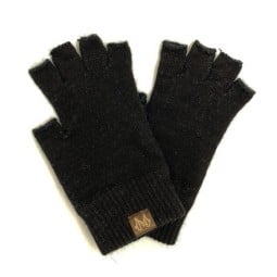 Noble Wild Possum Fingerless Glove Black / Charcoal