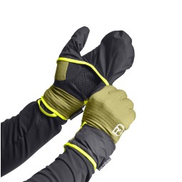 Ortovox Fleece Grid Cover Glove mit winddichter Hülle zum Überziehen