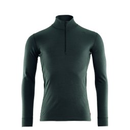 Aclima Warmwool Mock Neck Zip Men Green Gables