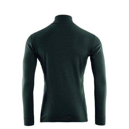 Aclima Warmwool Mock Neck Zip Men Green Gables Rückseite