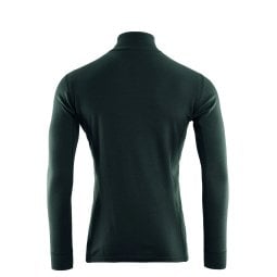 Aclima Warmwool Mock Neck Zip Men Green Gables Rückseite