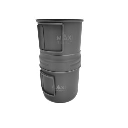 My Clean Coffeemaker Set Titanium mit Becher eingepackt