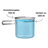 Toaks Titanium 750 ml Pot ohne Griff nutzbares Volumen