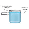 Toaks Titanium 1600ml Pot mit Pfanne nutzbares Volumen des Topfes