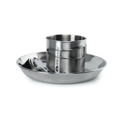 GSI Glacier Stainless 1 Person Set mit Teller, Bottle Cup und Besteck