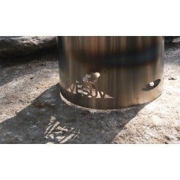 Vesuv Outdoor Titan Windschutz mit ausgestanztem Logo