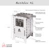 Schema mit Funktionen der Bushbox im Bushcraft Essentials Bushbox XL Profi Set