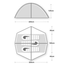 Wild Country Helm Compact 3 Zelt Abmessungen