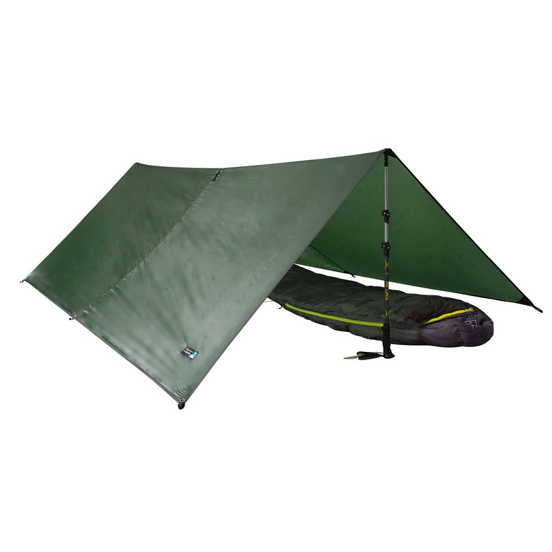 Terra Nova Competition Tarp 2 beispielhaft aufgebaut Terra Nova Competition Tarp 2 beispielhaft aufgebaut